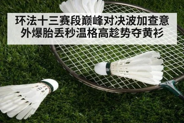 环法十三赛段巅峰对决波加查意外爆胎丢秒温格高趁势夺黄衫